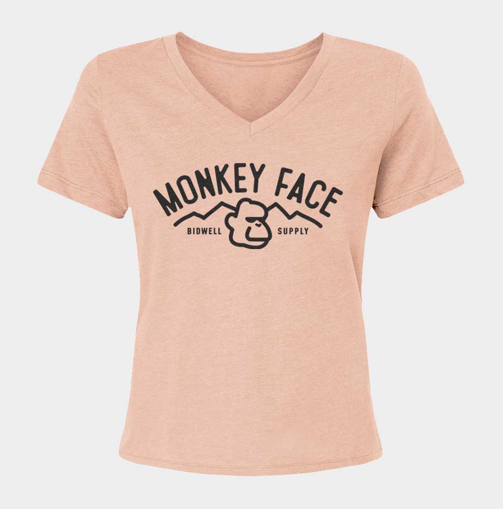 Monkey Face Relaxed V-Neck