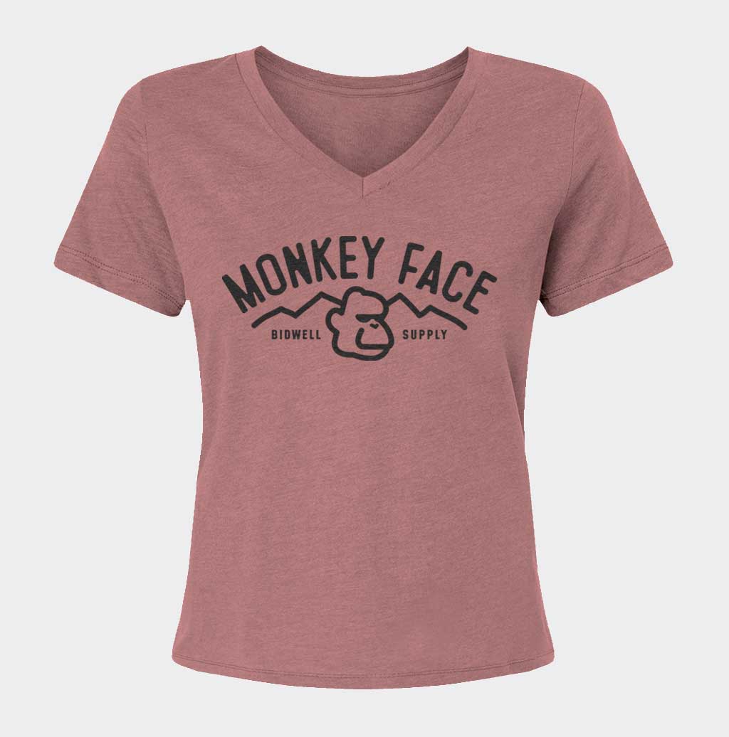 Monkey Face Relaxed V-Neck