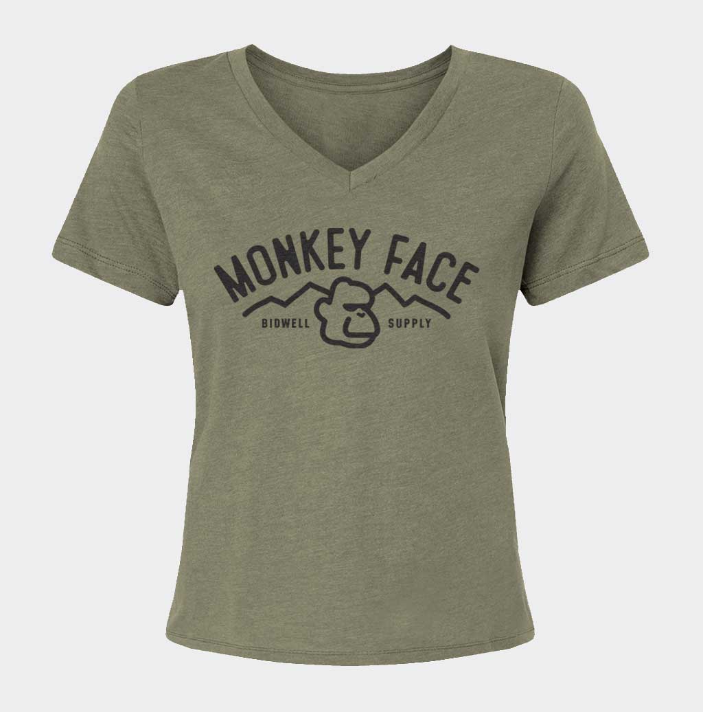 Monkey Face Relaxed V-Neck