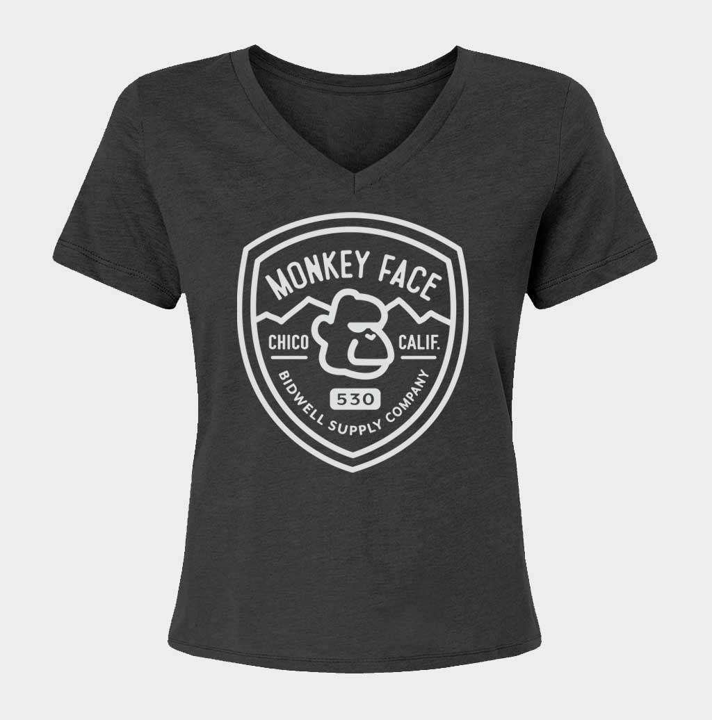 Monkey Face Shield Relaxed V-Neck