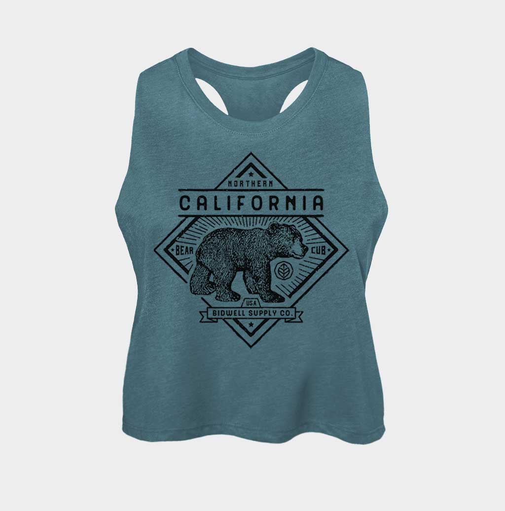 California Bear Cub Crop Tank