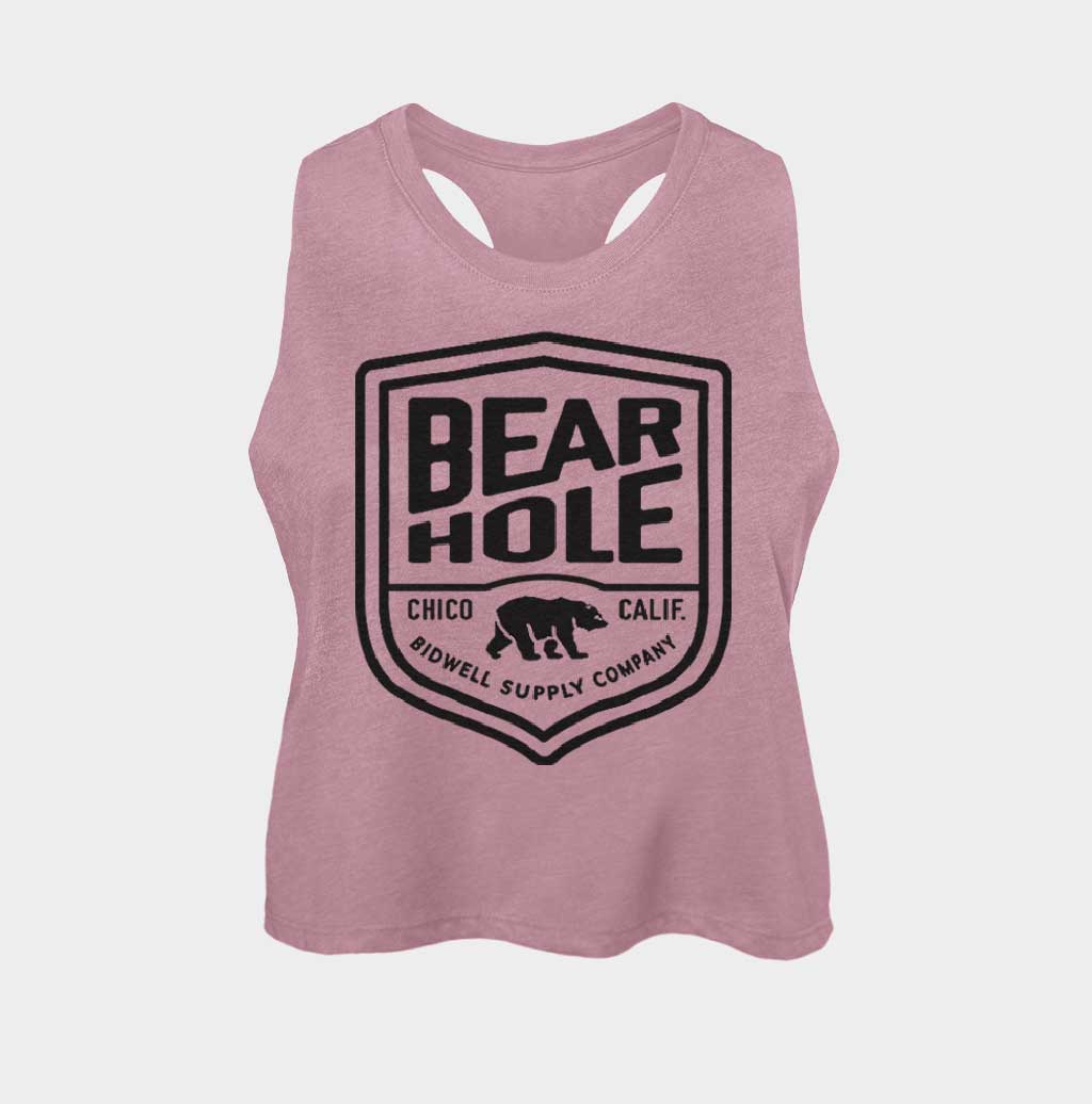 Bear Hole Shield Crop Tank